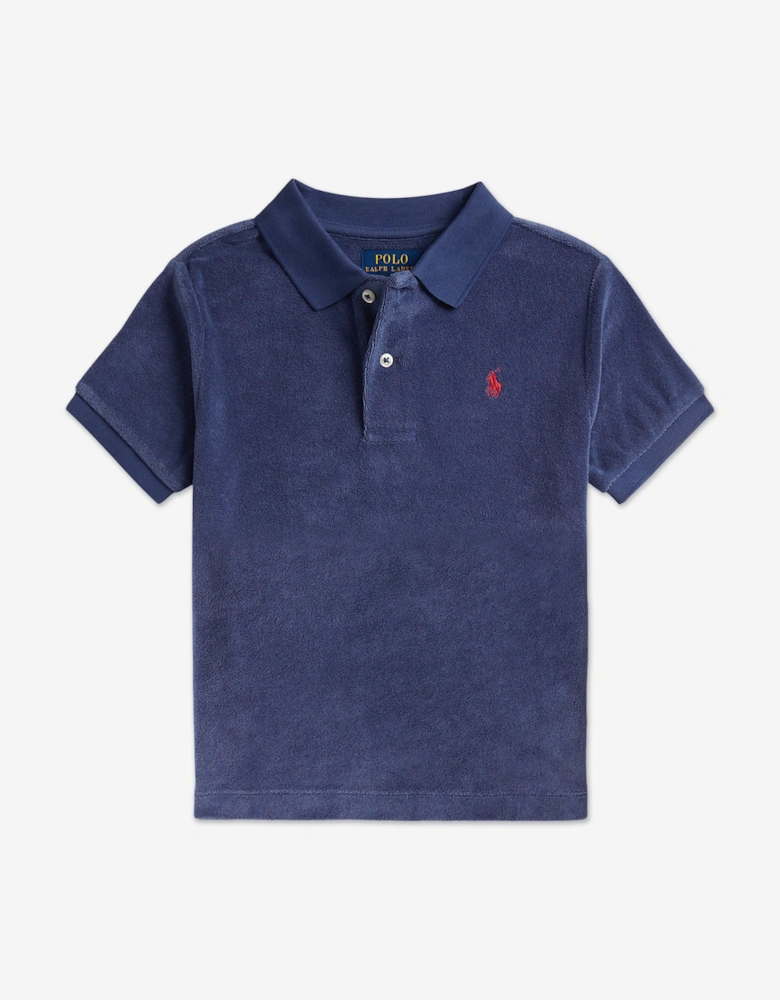 Boys Logo Short Set in Navy