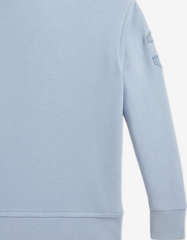 Boys Half Zip Sweatshirt in Blue