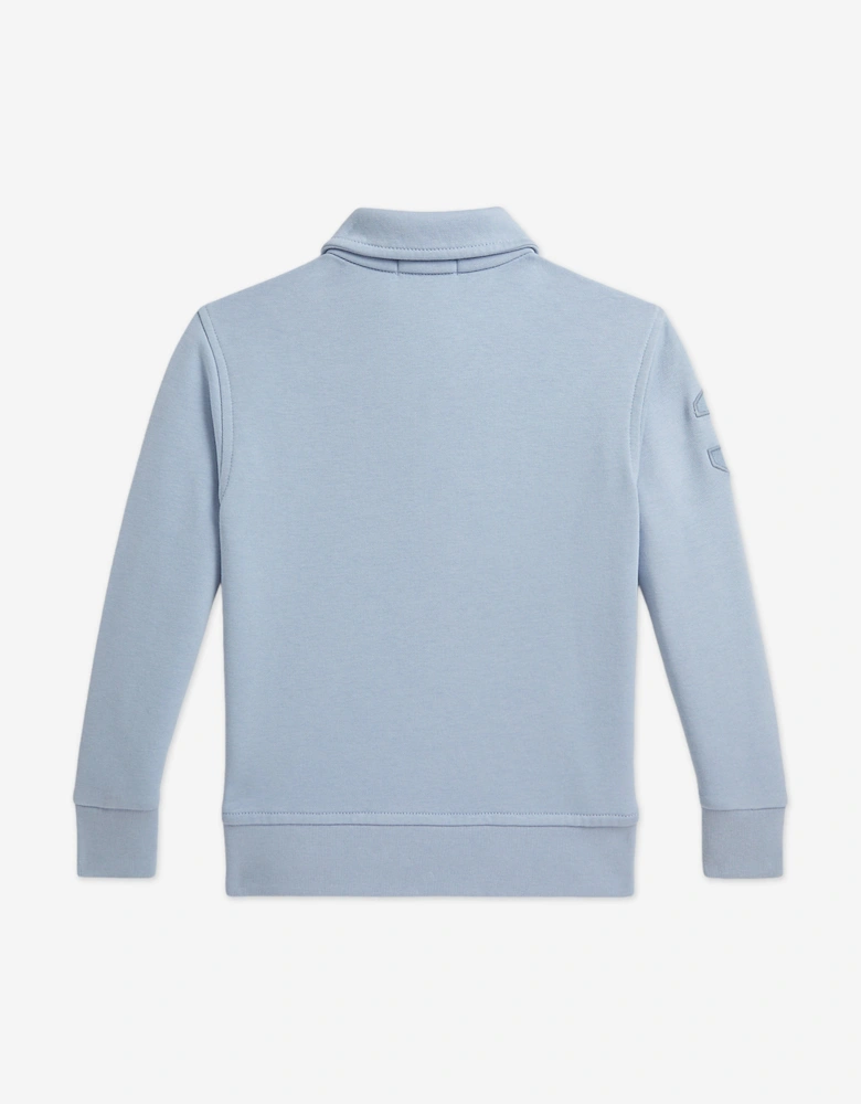 Boys Half Zip Sweatshirt in Blue