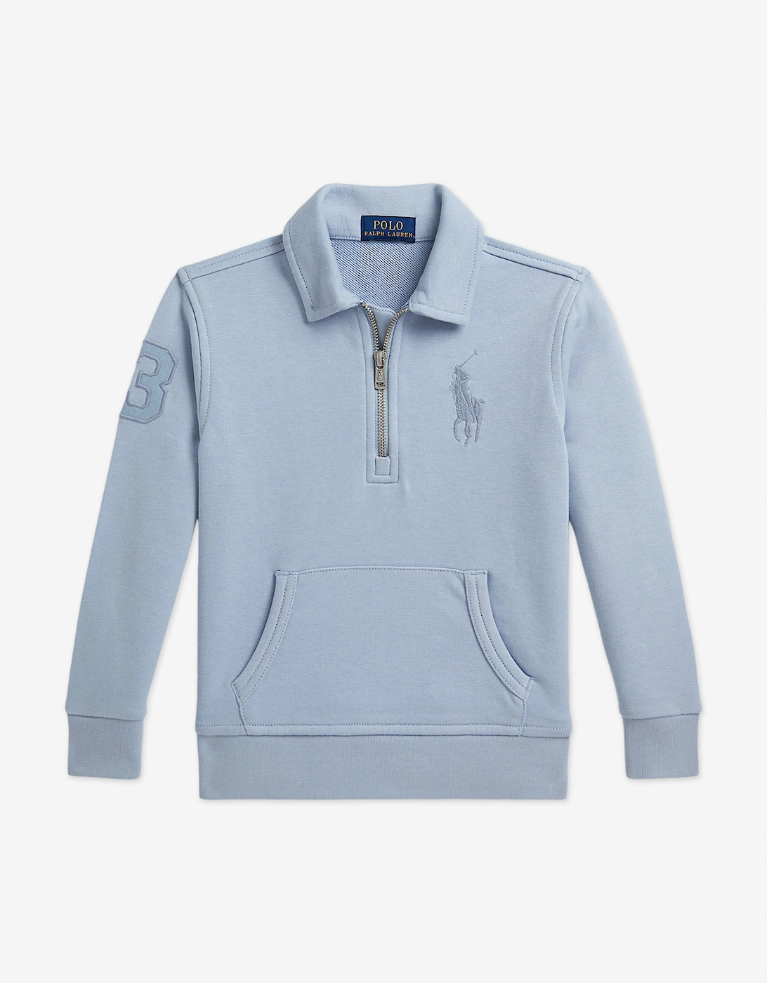 Boys Half Zip Sweatshirt in Blue, 5 of 4