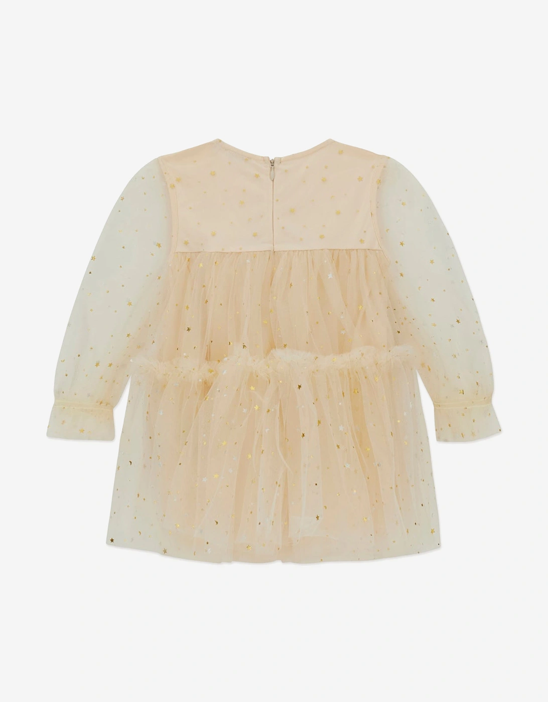 Girls Tulle Star Dress in Ivory