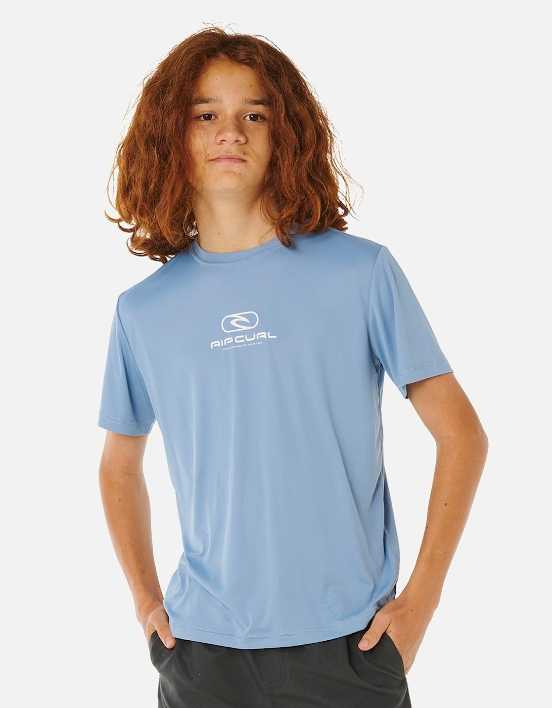 Rip Curl Kids Icons Surflite UPF Short Sleeve Rash Vest, 2 of 1