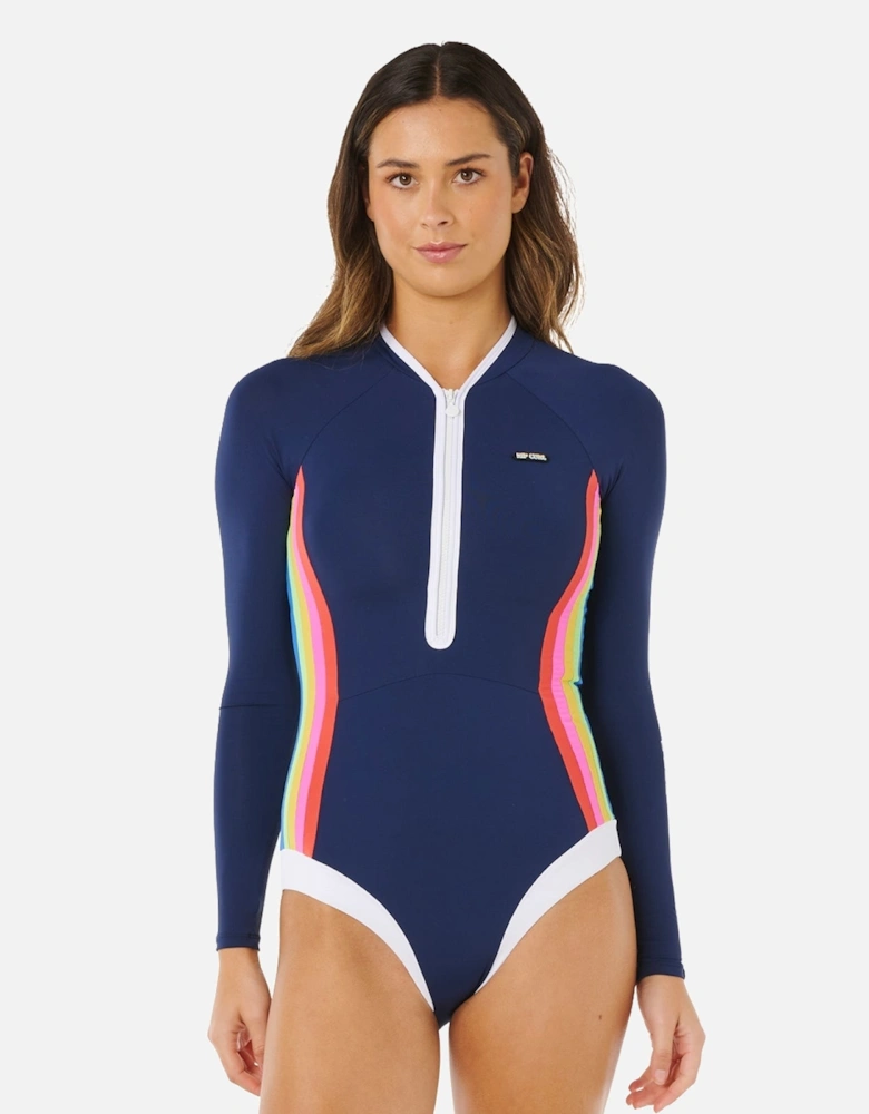Rip Curl Womens Surf Stripe UPF Surf Suit Swimsuit