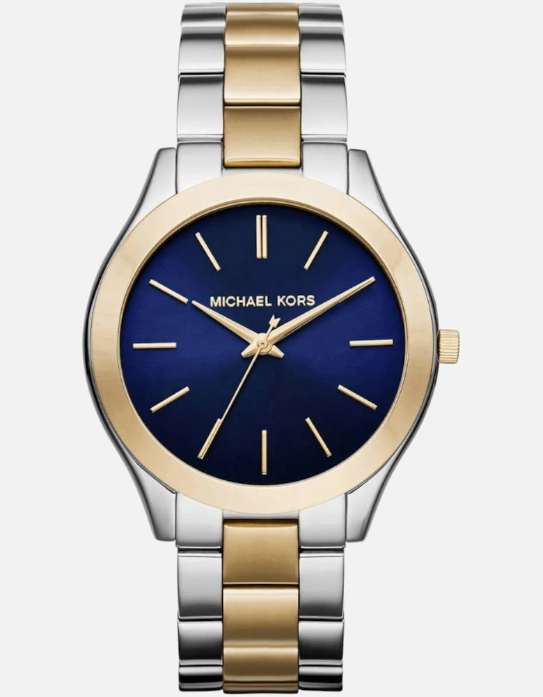 MK3479 Slim Runway Blue Dial Ladies Watch