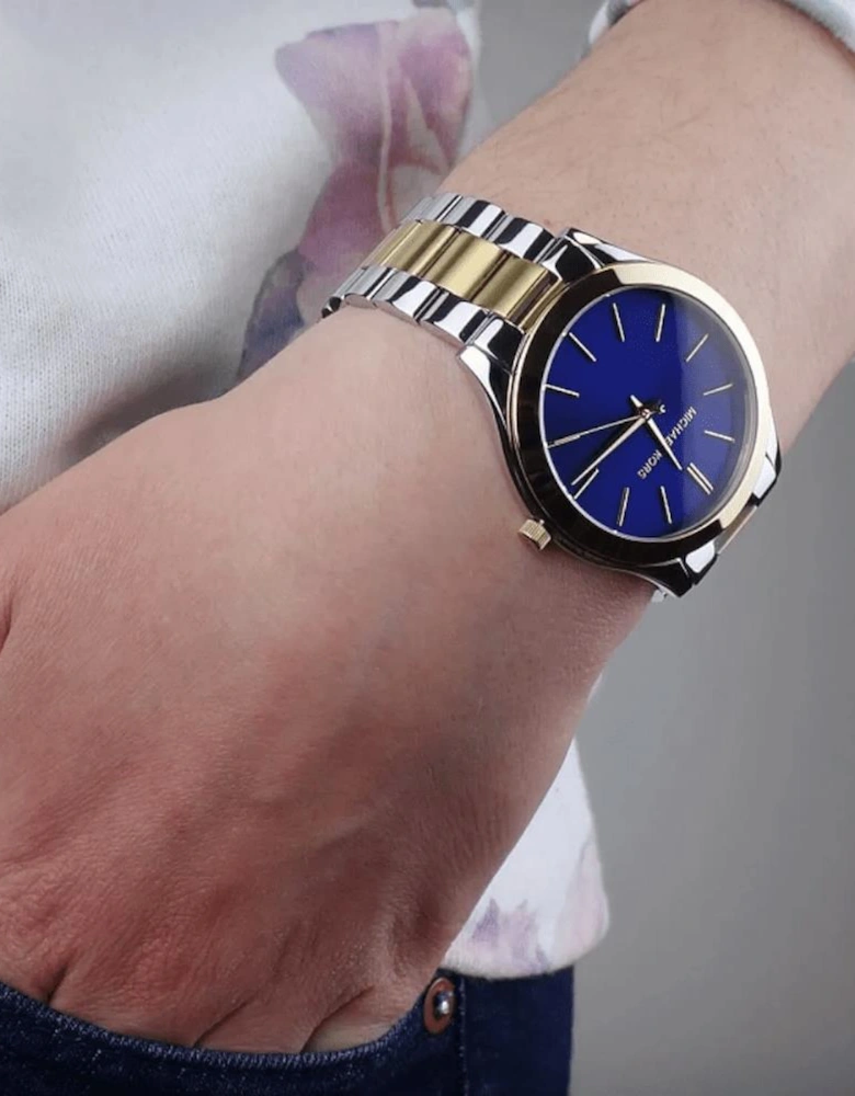 MK3479 Slim Runway Blue Dial Ladies Watch