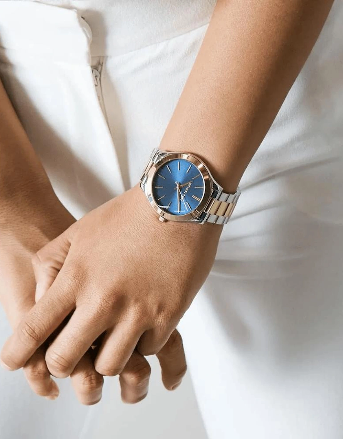 MK3479 Slim Runway Blue Dial Ladies Watch