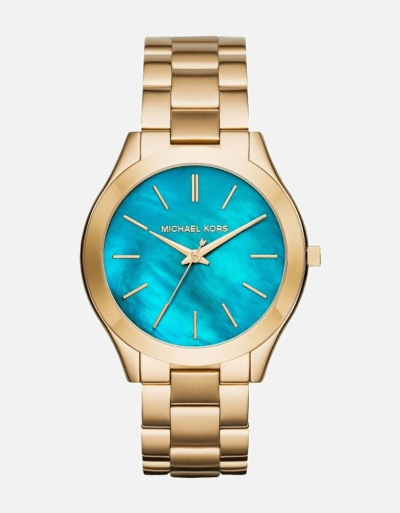 MK3492 Slim Runway Blue Dial Ladies Watch