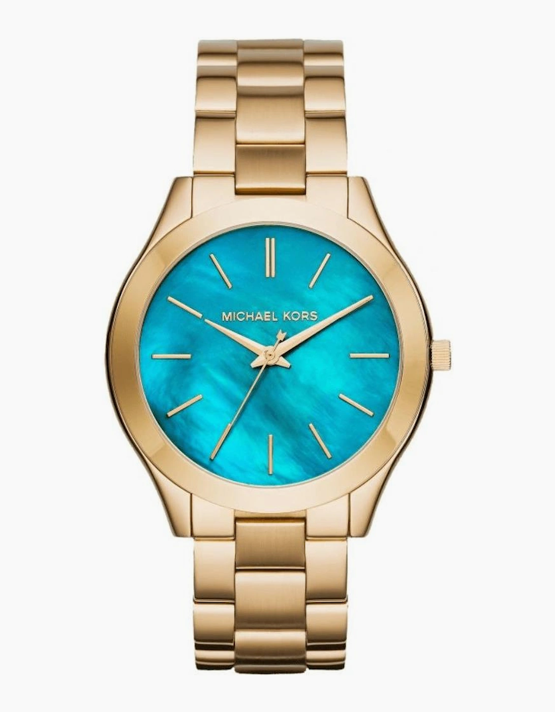 Michael Kors Women's Blue Mk3492 Slim Runway Dial Watch
