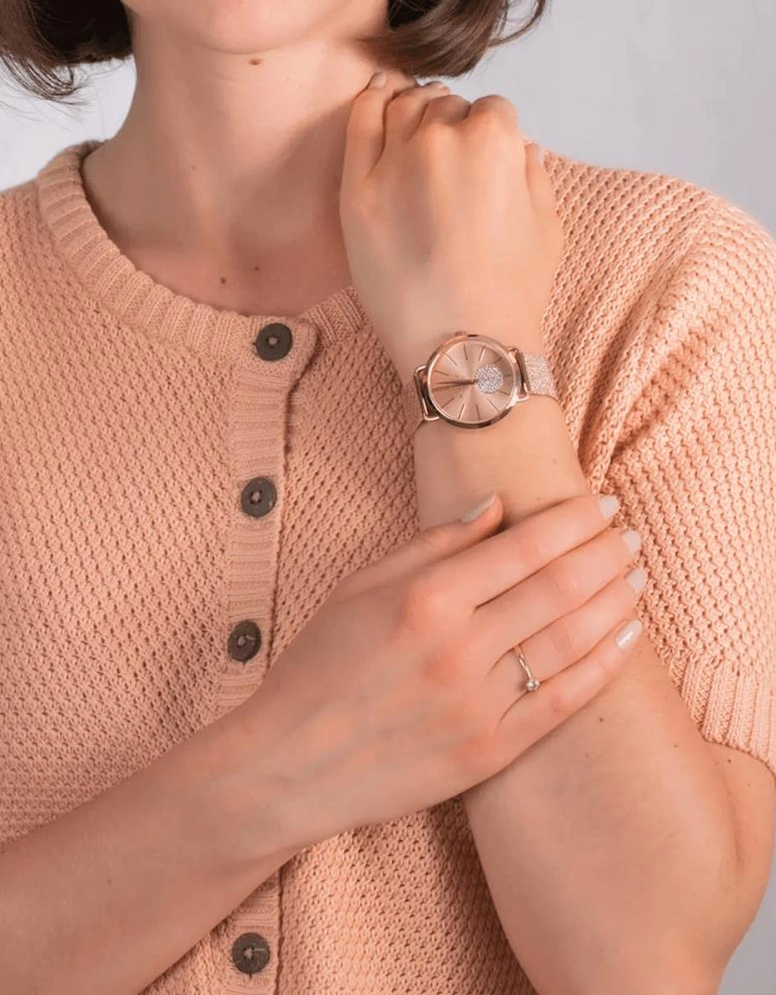 MK3845 Portia Mesh Straps Ladies Watch