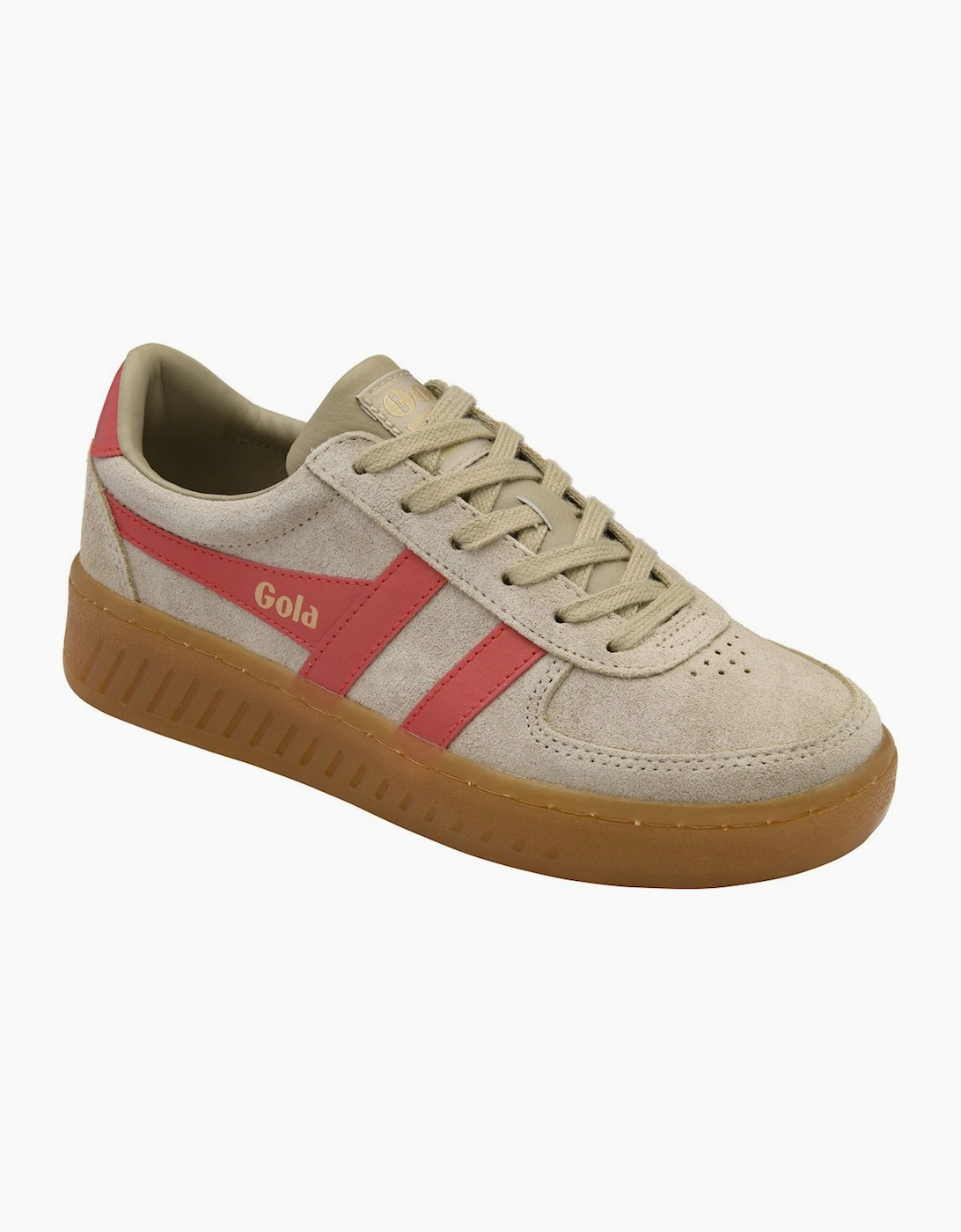 Gola Women's Tan Grandslam Suede Trainers - Size 4