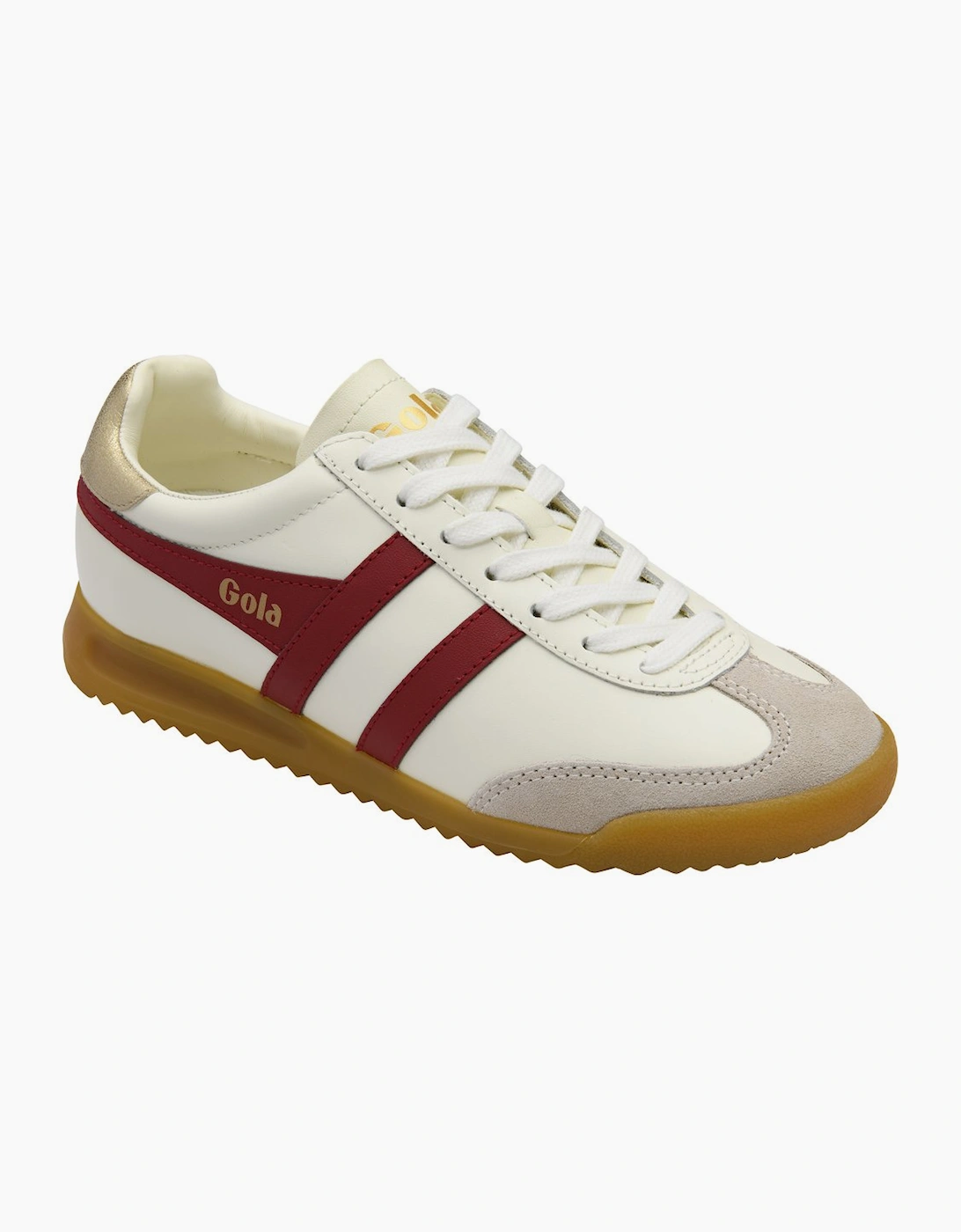 Gola Women's White Torpedo Leather Trainers - Size 3