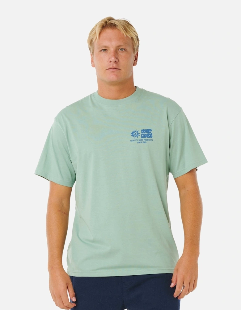 Rip Curl Mens Pacific Rinse Glass Off Short Sleeve T-Shirt