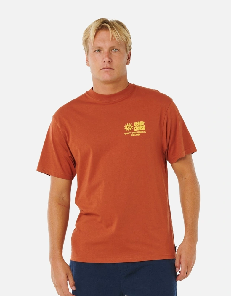 Rip Curl Mens Pacific Rinse Glass Off Short Sleeve T-Shirt