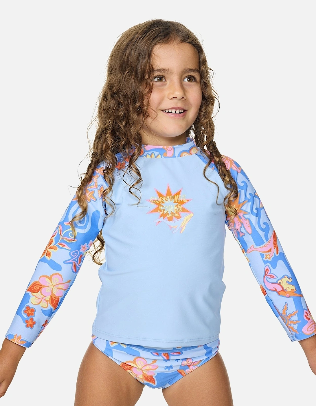 Rip Curl Kids Surf Magic Set Long Sleeve Rash Vest, 2 of 1