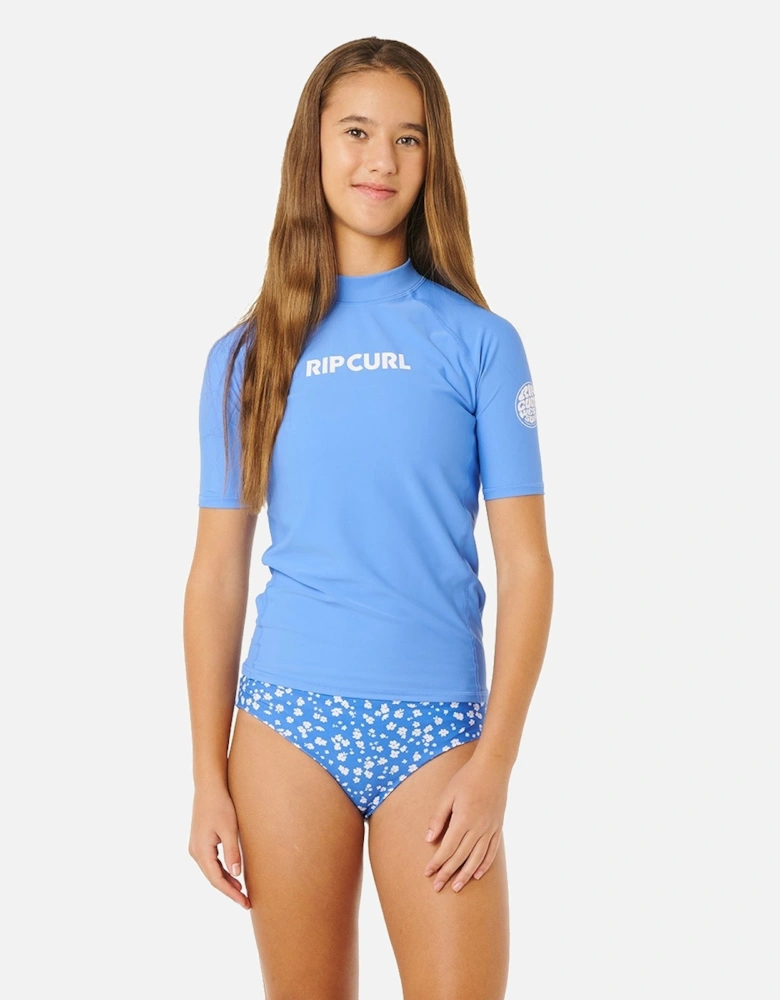 Rip Curl Kids Classic Surf Short Sleeve Rash Vest