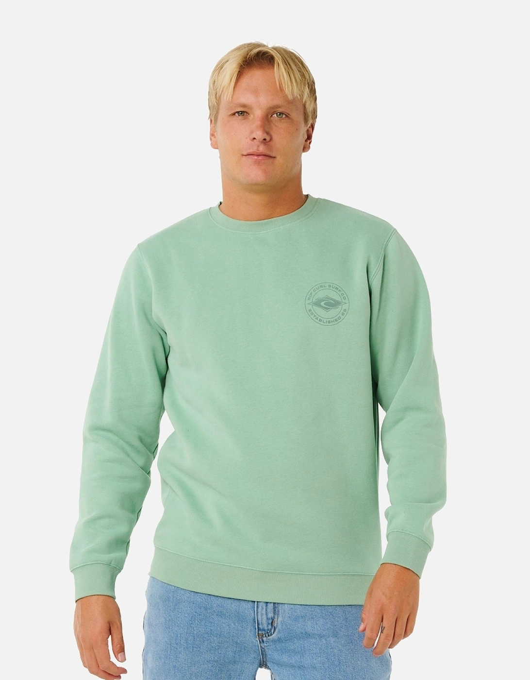 Rip Curl Mens Stapler Crew Sweatshirt, 2 of 1