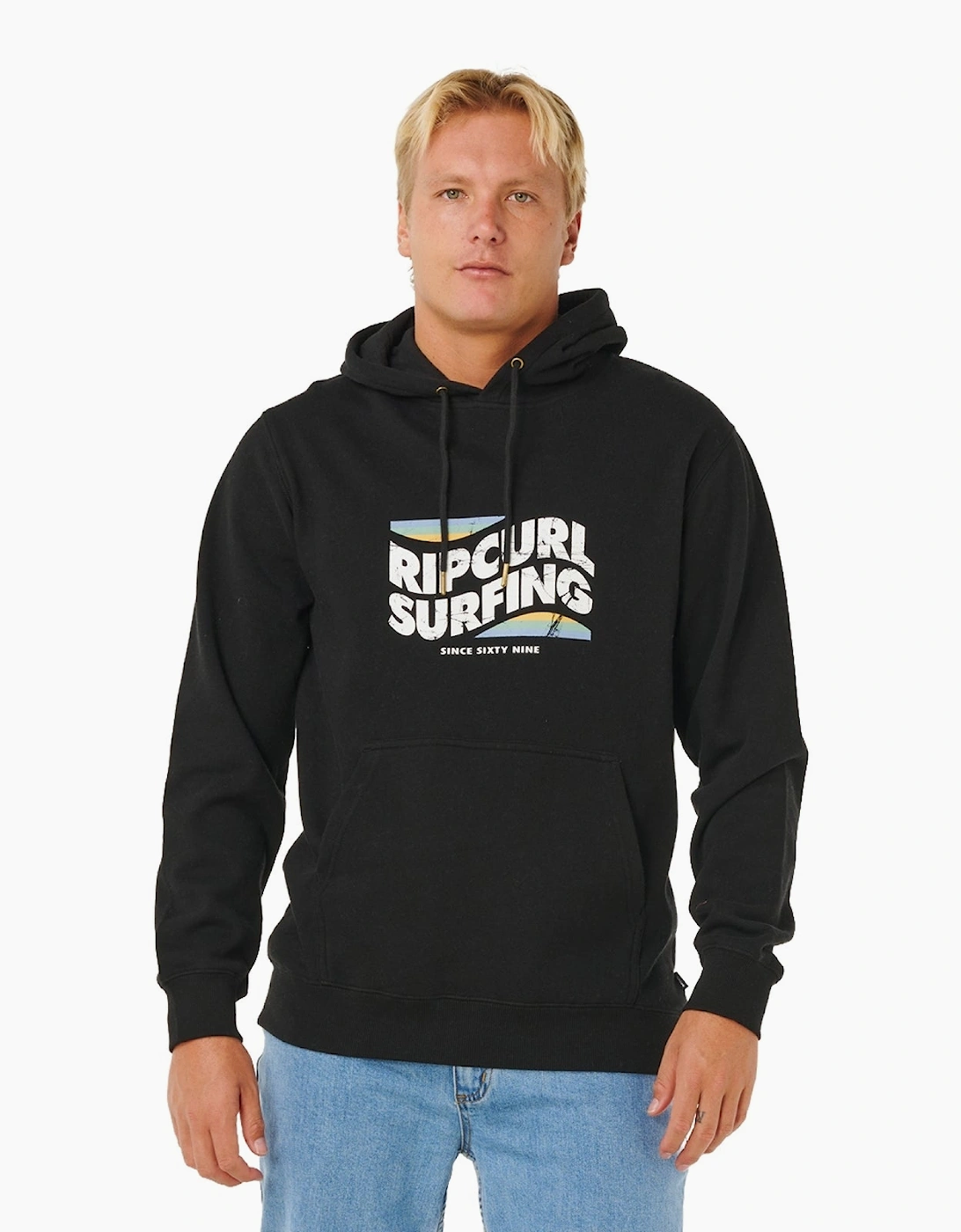 Ripcurl Men's Black Rip Curl Streamline Hoodie  44 2XL