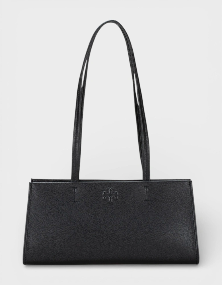 Thea East West Satchel Black