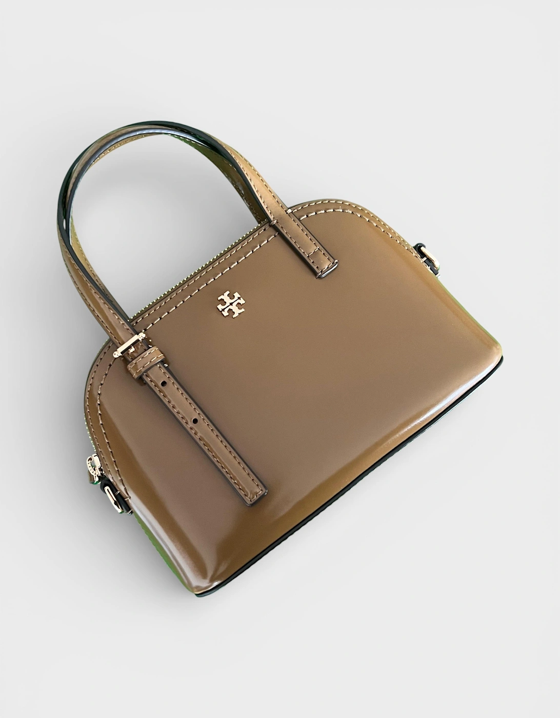 Emerson Patent Dome Satchel Brown