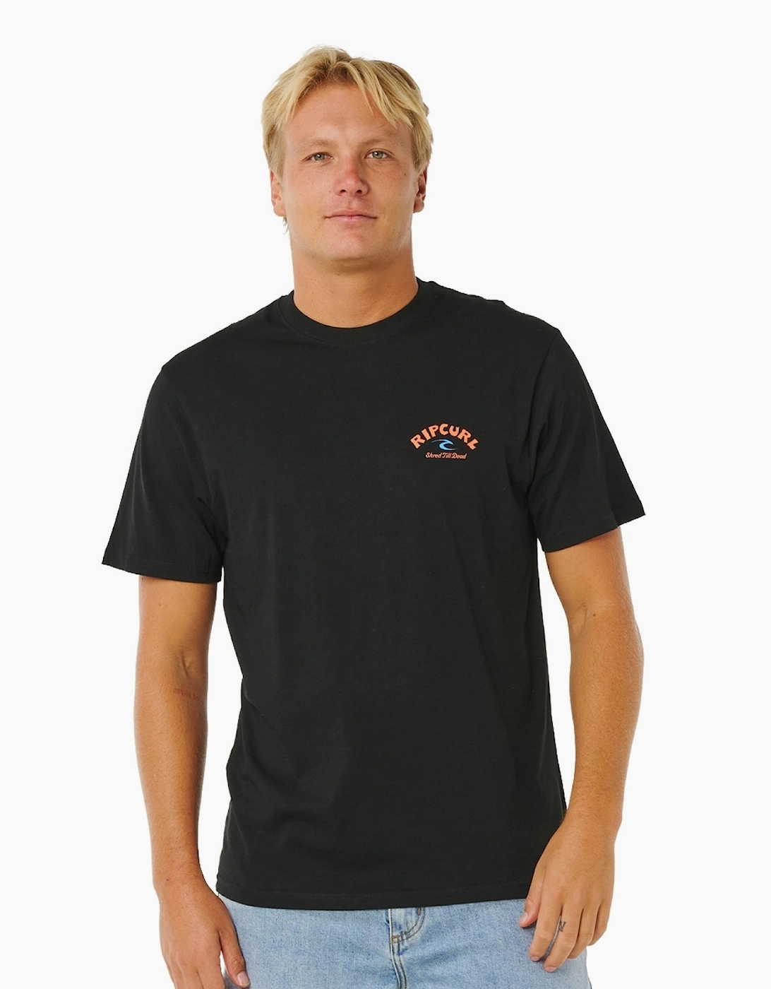 Ripcurl Ripcurl Men's Rip Curl Mens Shred Til Graphic Short Sleeve T-Shirt - Black