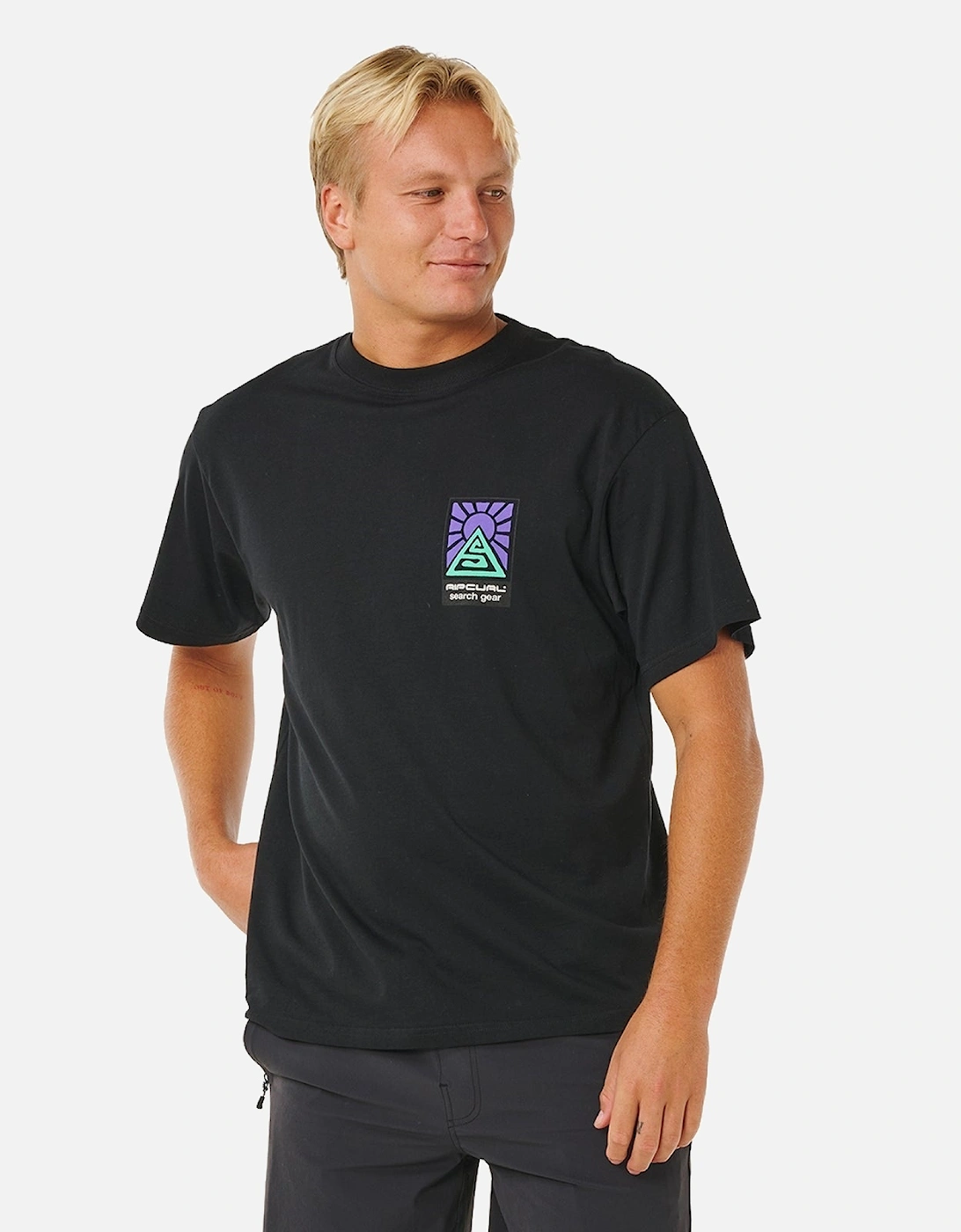 Rip Curl Mens Search Dawn Short Sleeve T-Shirt, 2 of 1