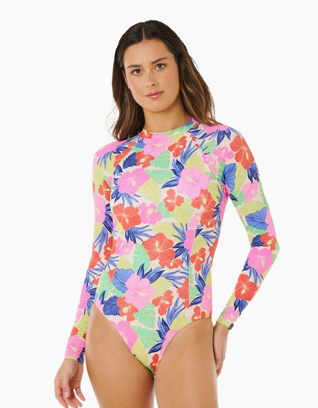 Ripcurl Women's Multi Rip Curl Party Wave Surf Suit Upf Swimsuit - Size: 12
