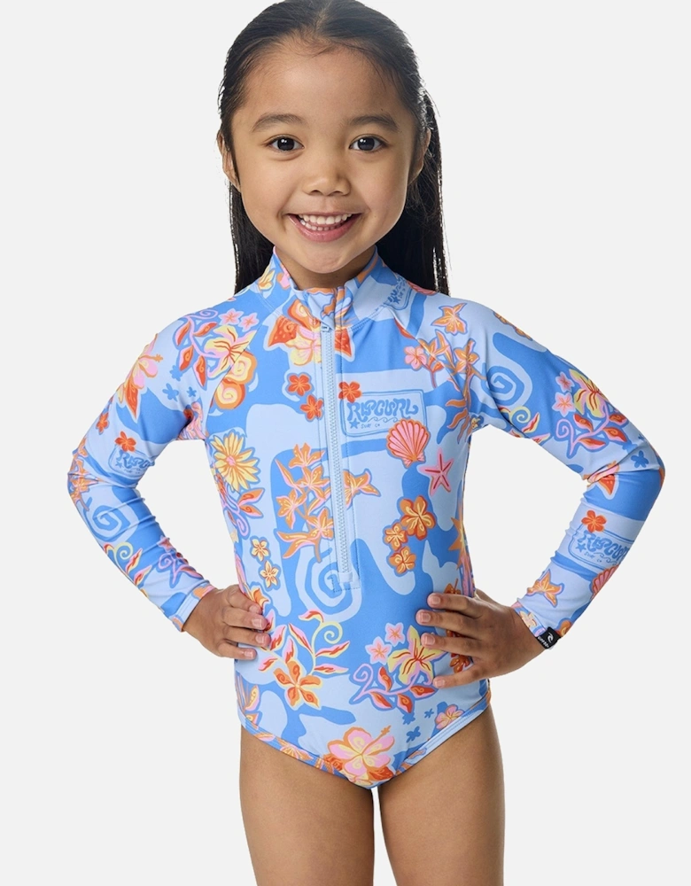 Rip Curl Kids Surf Magic Surfsuit Long Sleeve Rash Vest