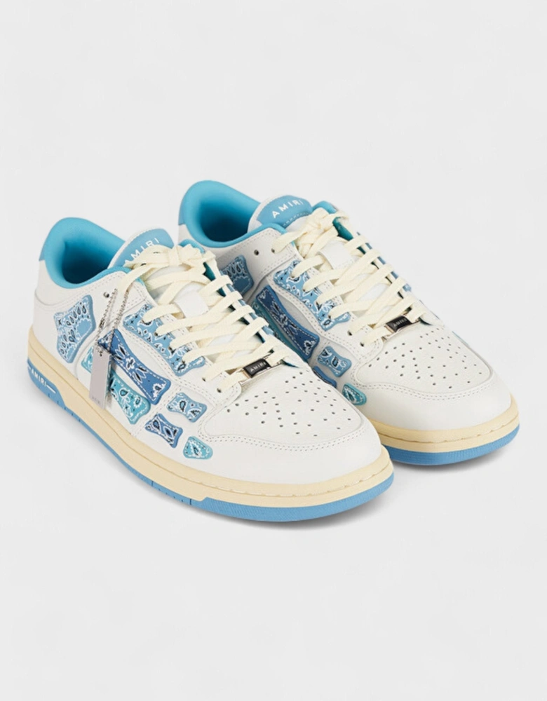 Skel Top Low Bandana White Blue