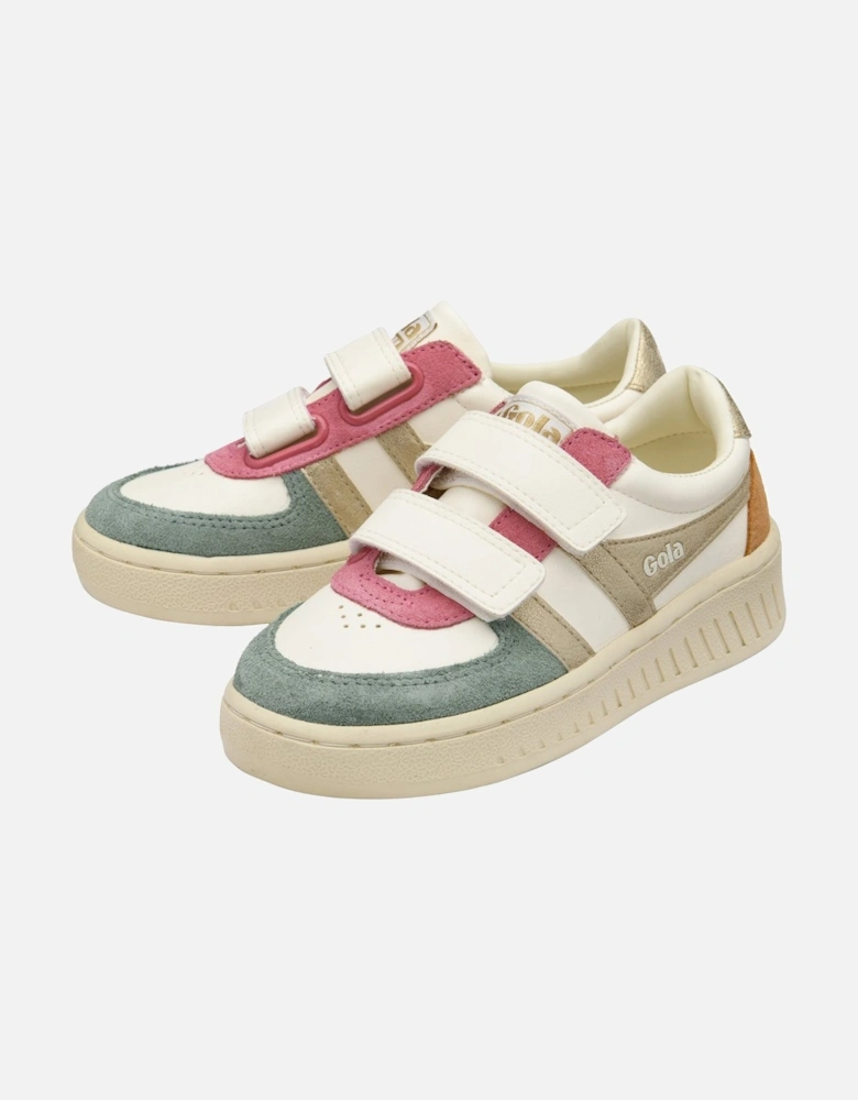 Grandslam Quadrant Strap Girls Trainers