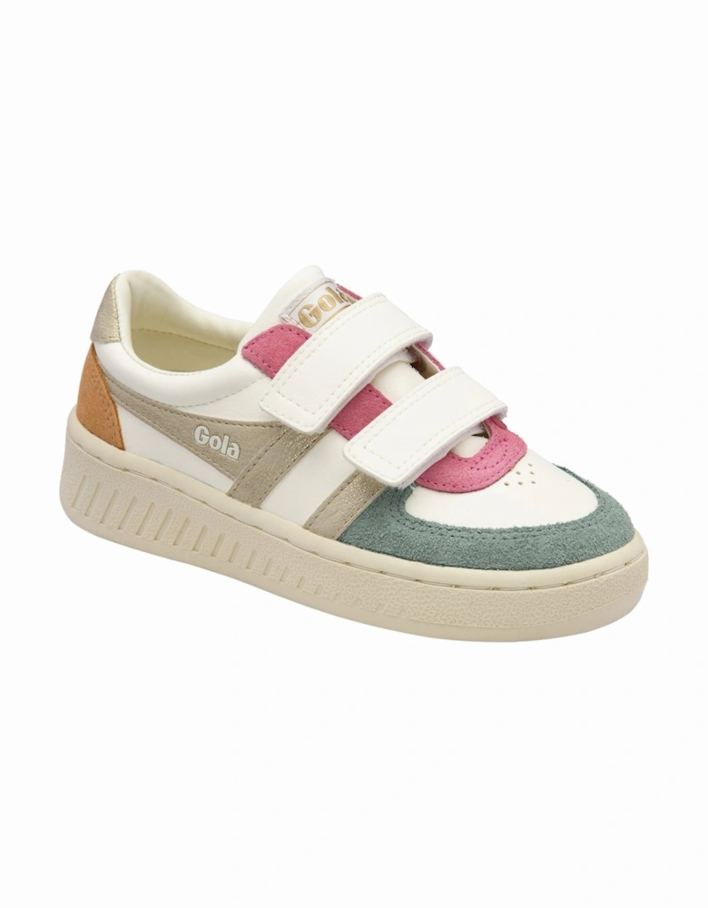Grandslam Quadrant Strap Girls Trainers