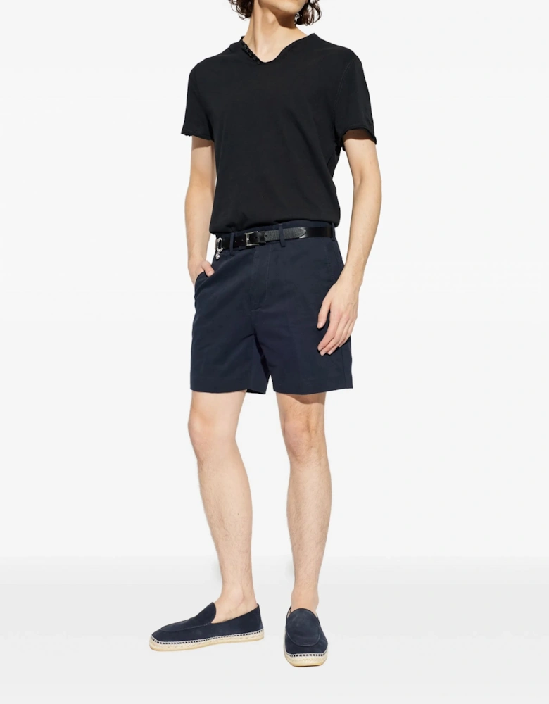 Japanese Brushed Cotton Shorts Navy