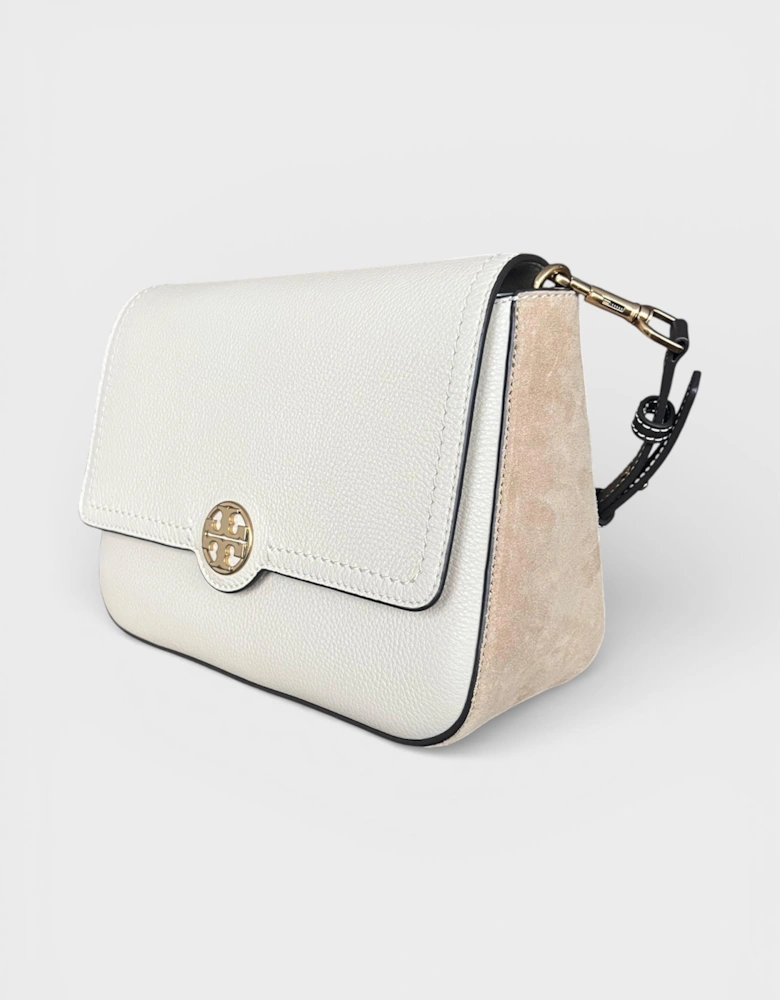 Felix Colour Block Flap Cream Shoulder Bag New Moon Beige