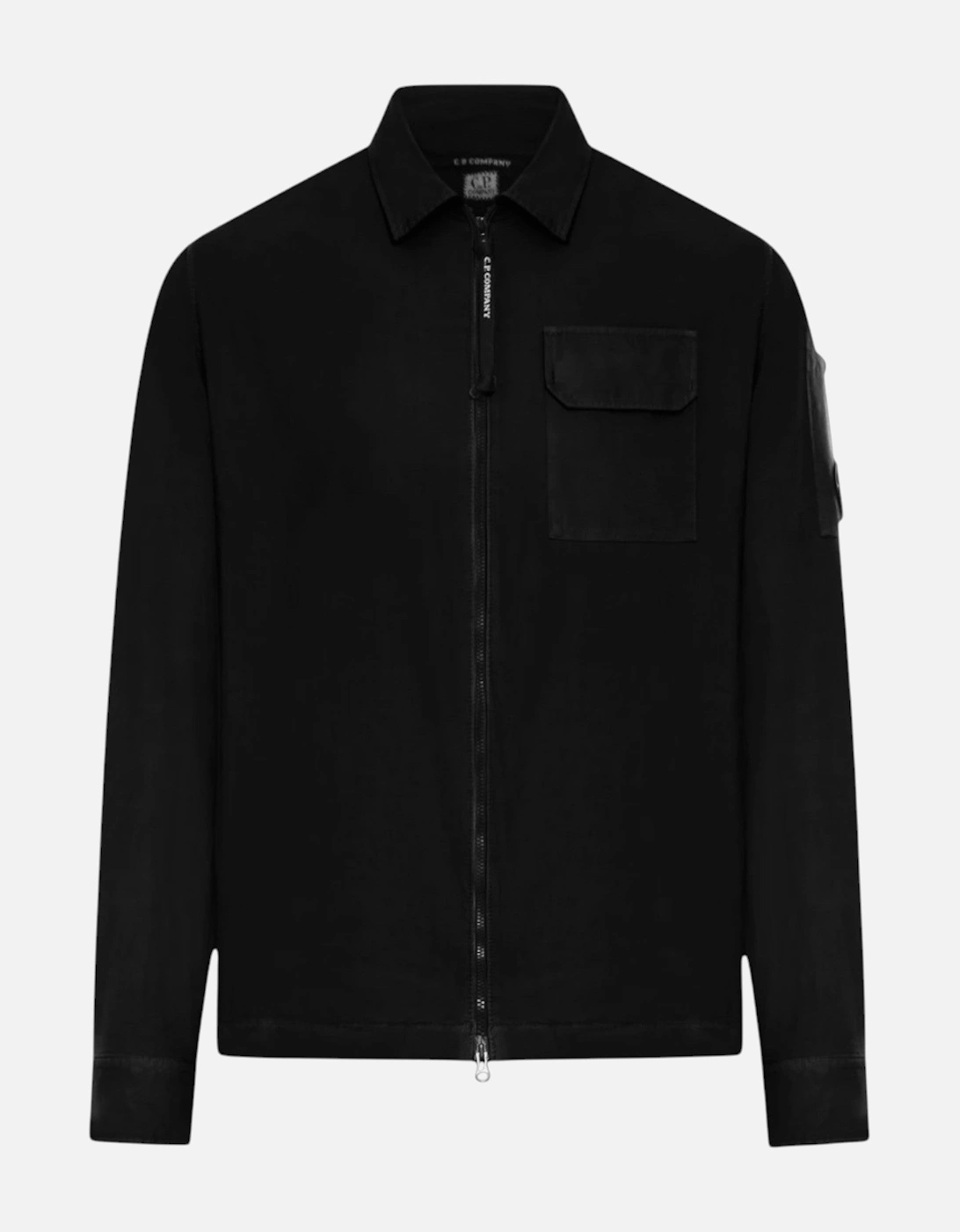 C.P. Company Gabardine Zip-Up Black Overshirt, 3 of 2