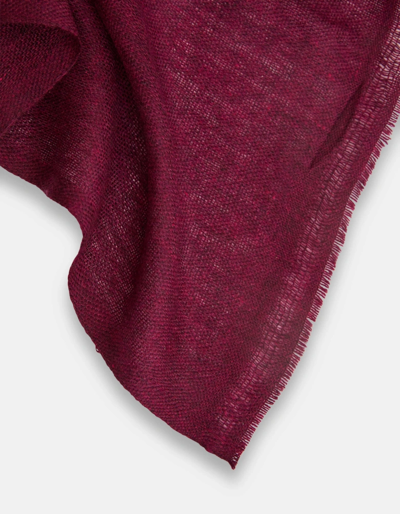 Burgundy 2-ply Cashmere Scarf