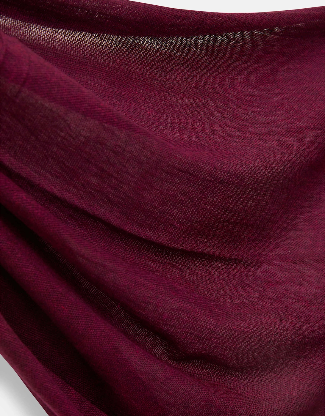 Burgundy 2-ply Cashmere Scarf