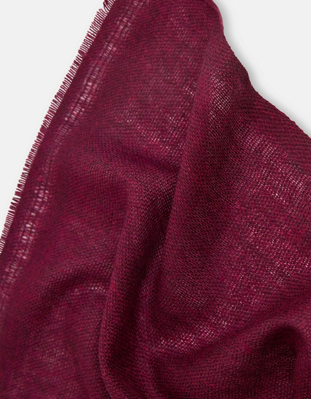 Burgundy 2-ply Cashmere Scarf