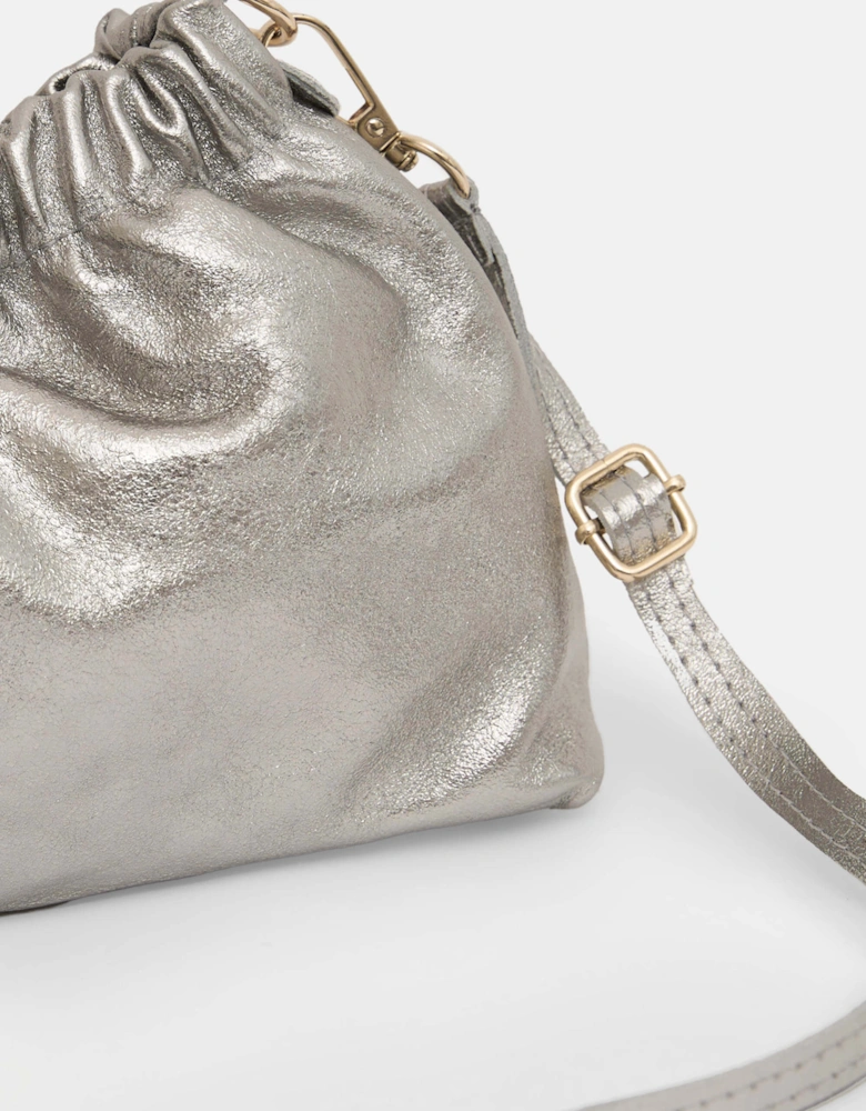 Silver Pouch Bag