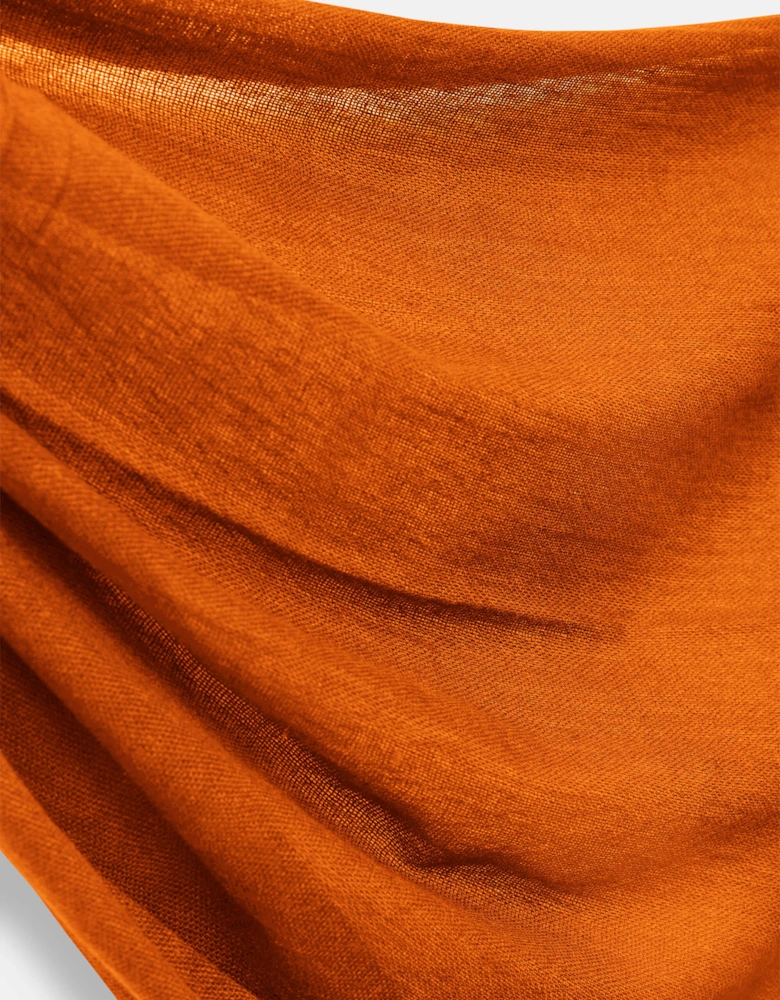 Orange 2-ply Cashmere Scarf