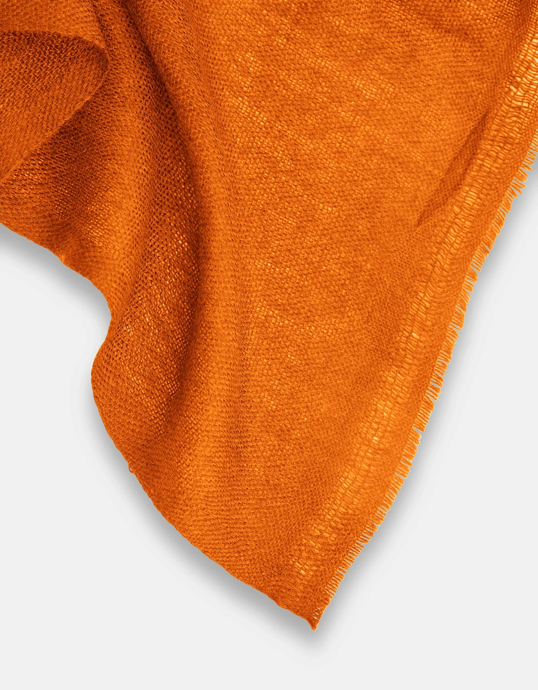 Orange 2-ply Cashmere Scarf
