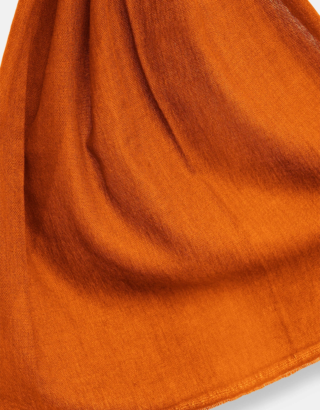 Orange 2-ply Cashmere Scarf