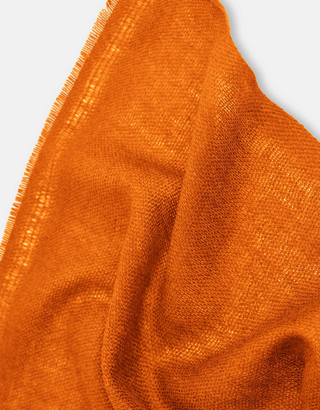 Orange 2-ply Cashmere Scarf
