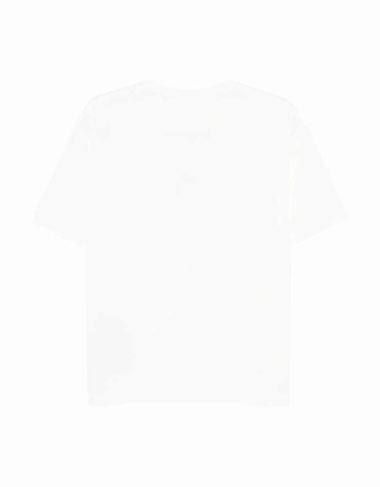 C.P. Company 30/1 Vertical Logo White T-shirt