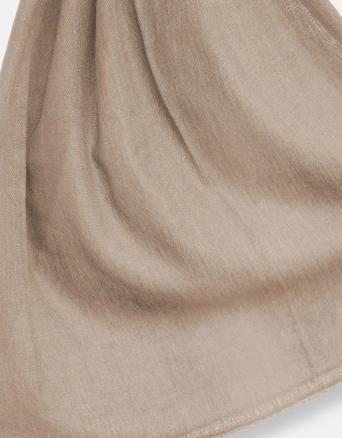 Taupe 2-ply Cashmere Scarf