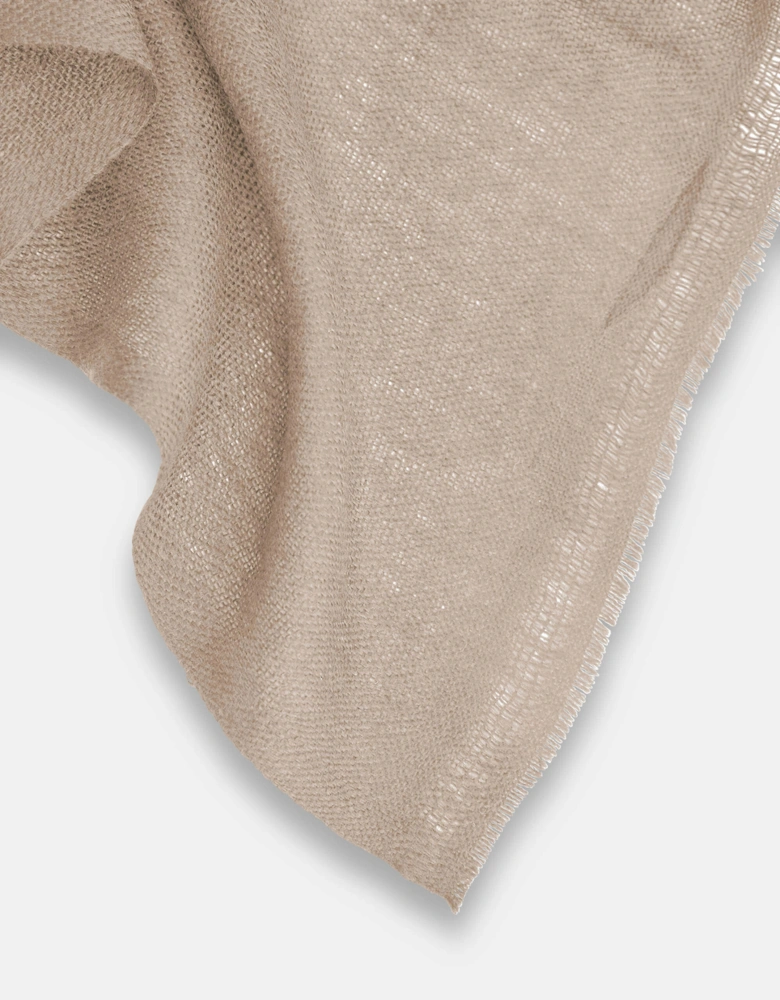 Taupe 2-ply Cashmere Scarf