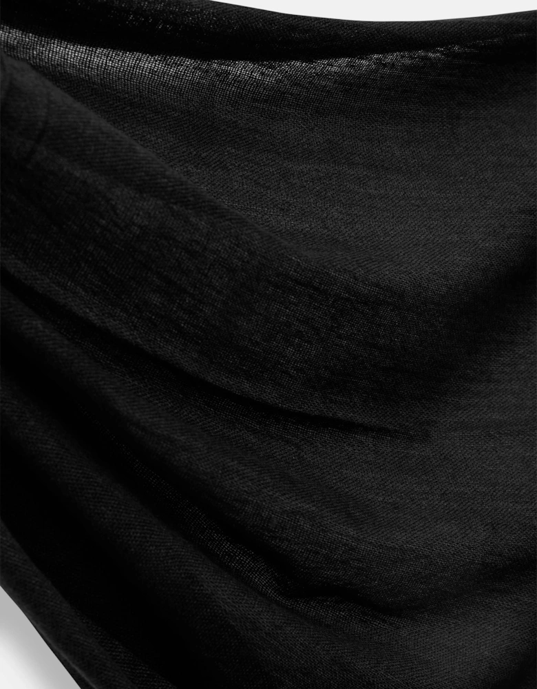 Black 2-ply Cashmere Scarf