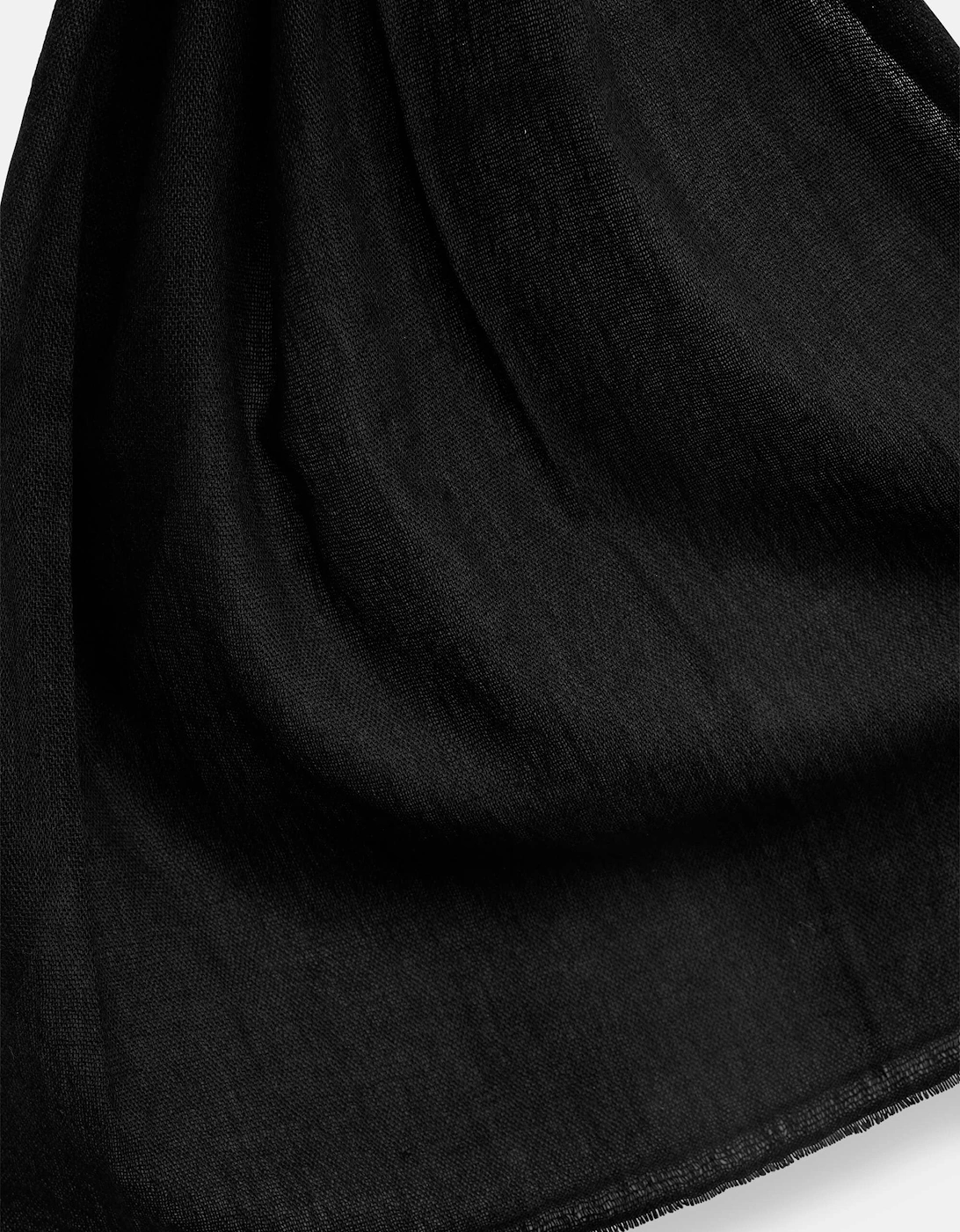 Black 2-ply Cashmere Scarf