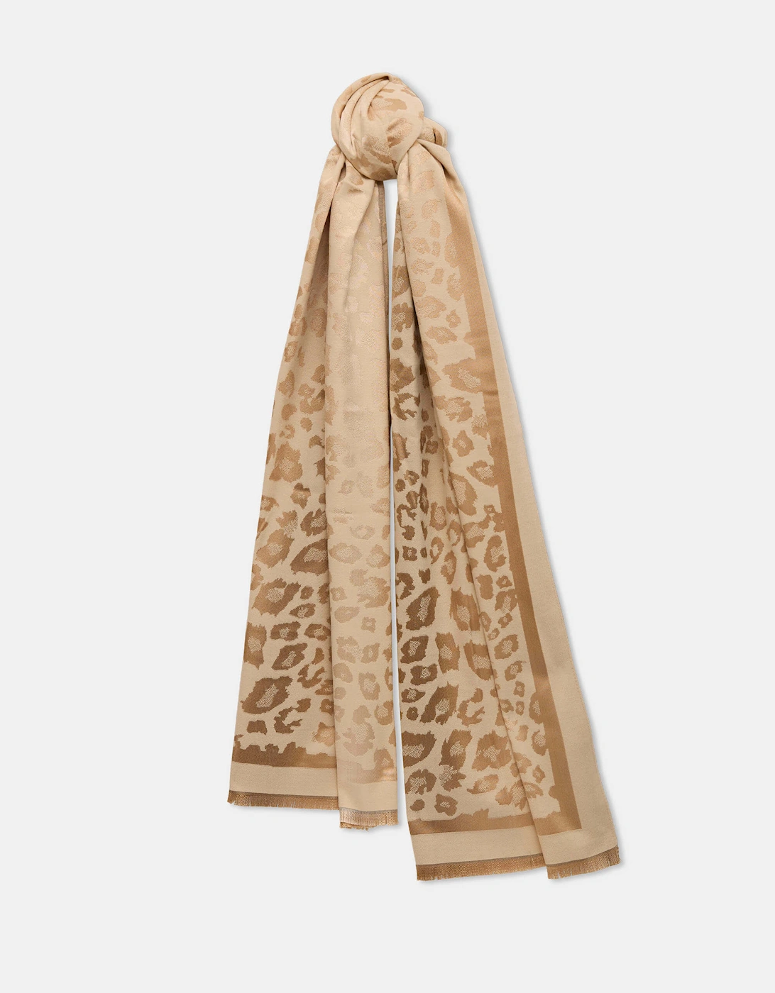 Leopard Beige Scarf, 5 of 4