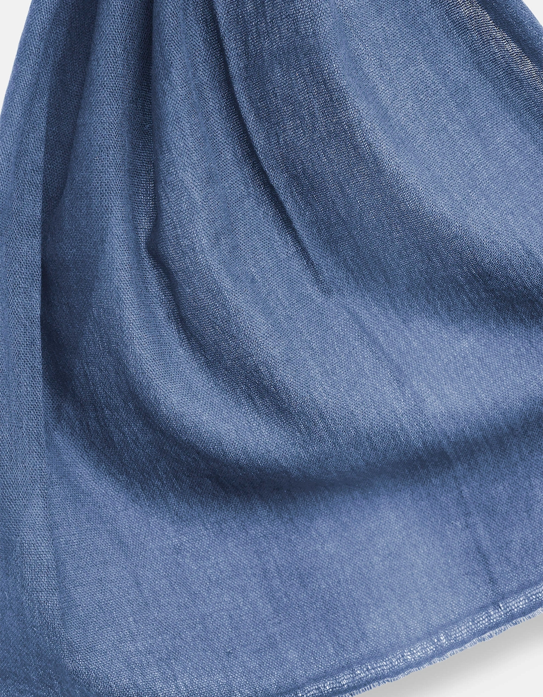 Pale Blue 2-ply Cashmere Scarf