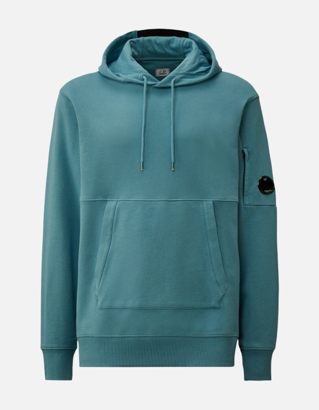 C.P. Company Diagonal Raised Fleece Aegean Blue Lens Hoodie, 2 of 1