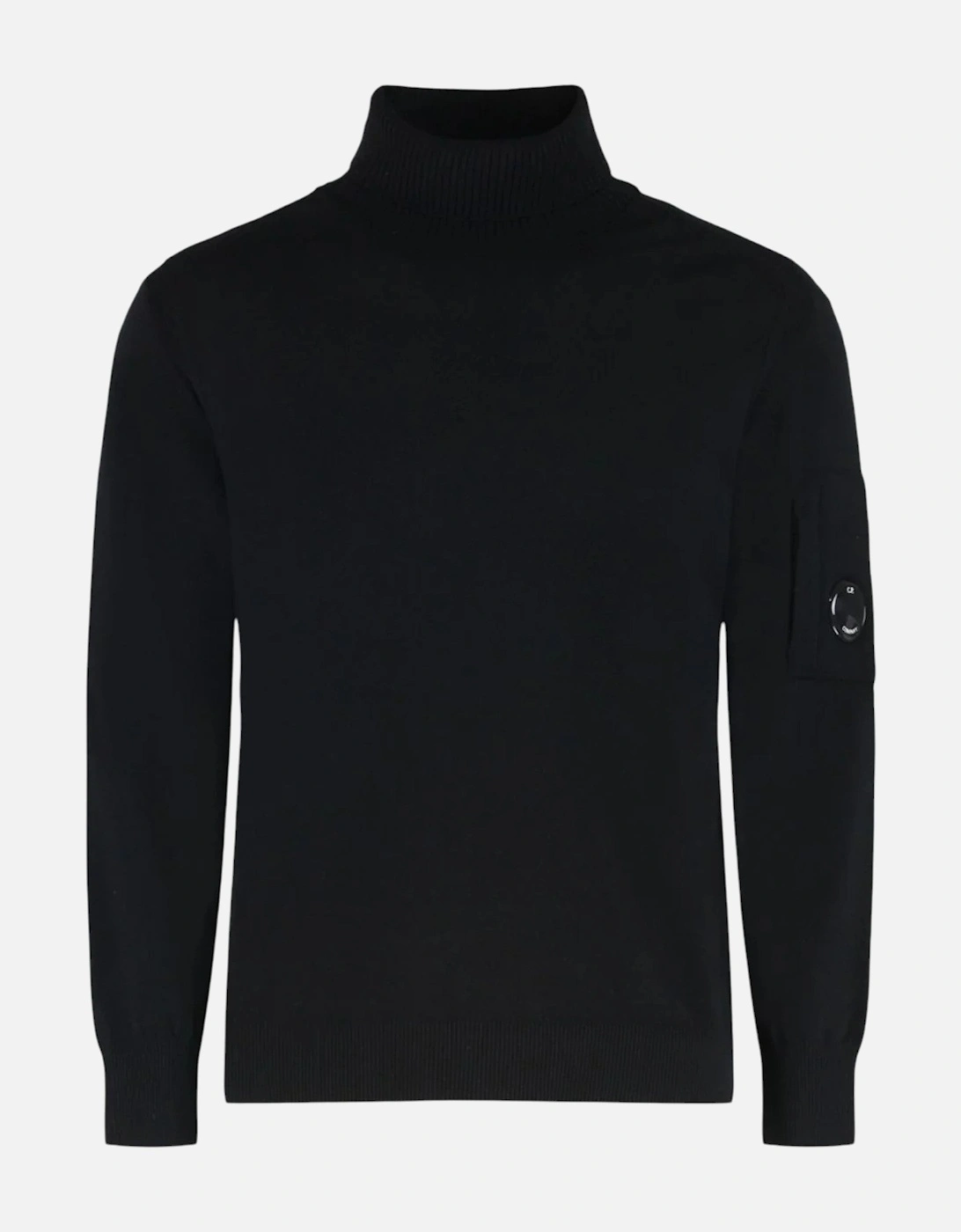 C.P. Company Merino Wool Turtleneck Black Sweatshirt, 3 of 2